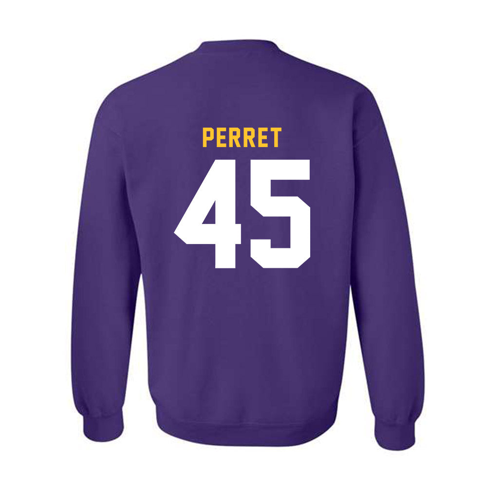 LSU - NCAA Football : Sean Perret - Classic Shersey Crewneck Sweatshirt-1