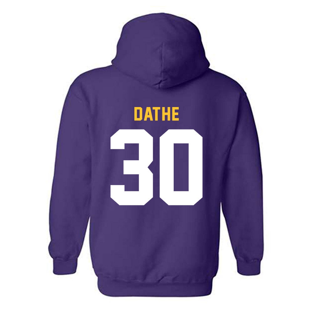 LSU - NCAA Baseball : Dax Dathe - Classic Shersey Hooded Sweatshirt-1