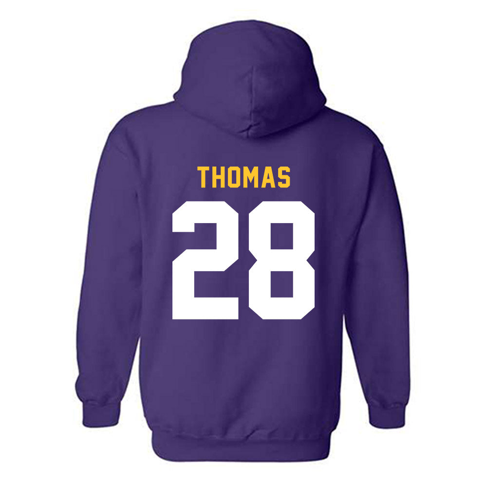 LSU - NCAA Football : Jhase Thomas - Classic Shersey Hooded Sweatshirt-1
