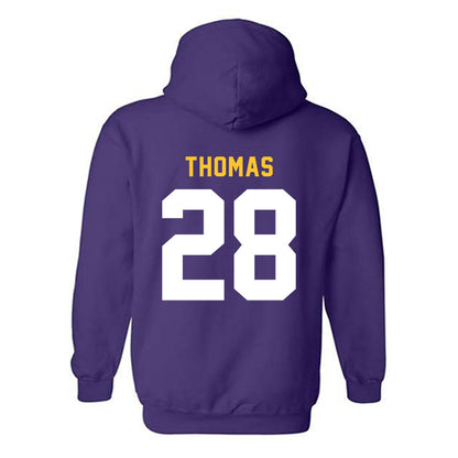 LSU - NCAA Football : Jhase Thomas - Classic Shersey Hooded Sweatshirt-1