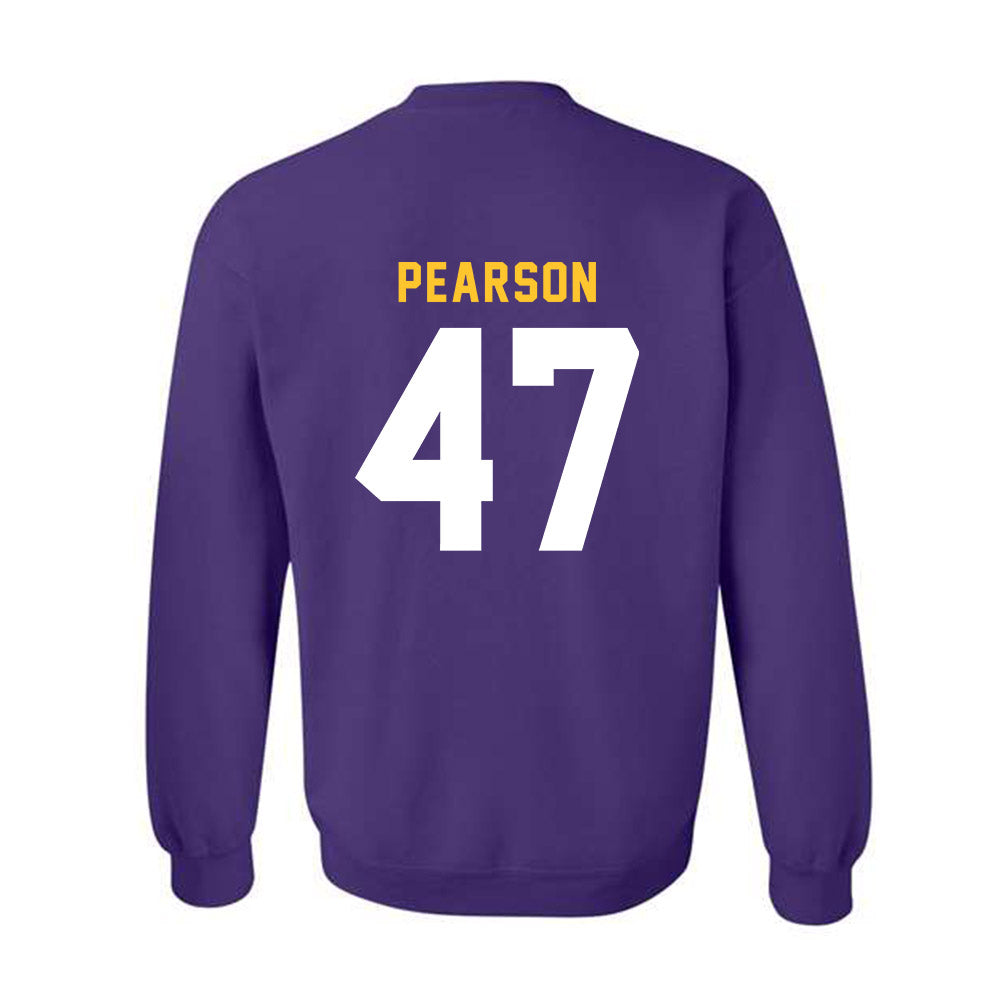 LSU - NCAA Baseball : John Pearson - Classic Shersey Crewneck Sweatshirt-1