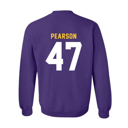 LSU - NCAA Baseball : John Pearson - Classic Shersey Crewneck Sweatshirt-1