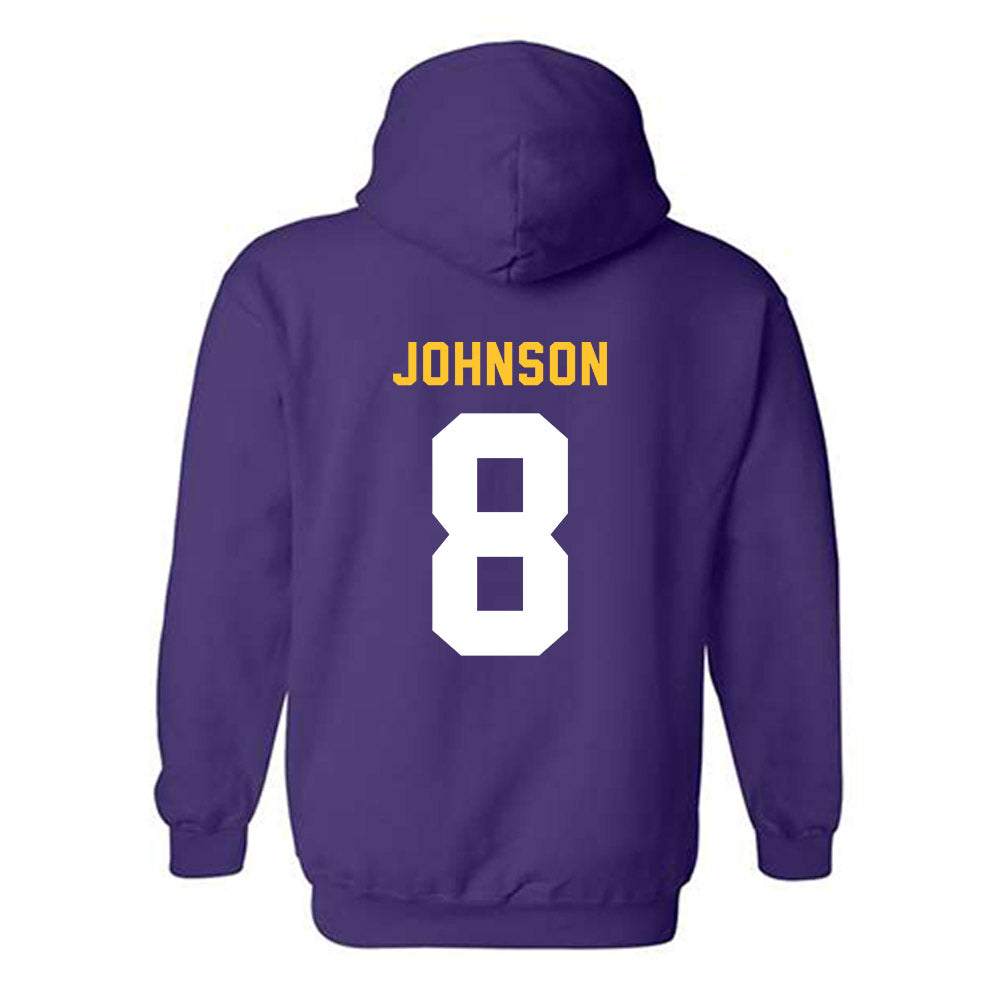 LSU - NCAA Football : Jujuan Johnson - Classic Shersey Hooded Sweatshirt-1