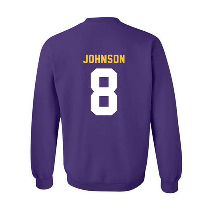 LSU - NCAA Football : Jujuan Johnson - Classic Shersey Crewneck Sweatshirt-1
