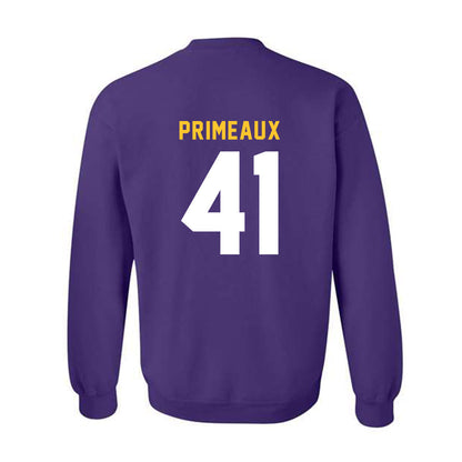 LSU - NCAA Baseball : DJ Primeaux - Classic Shersey Crewneck Sweatshirt-1