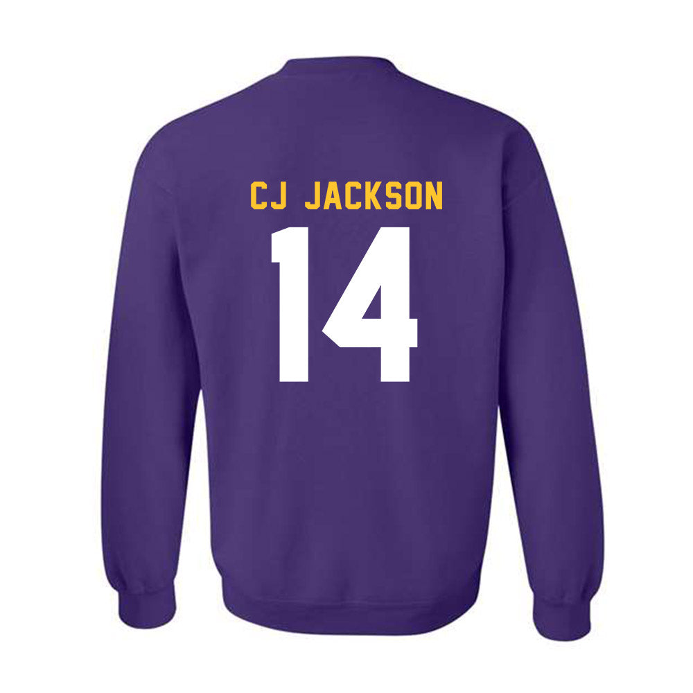 LSU - NCAA Football : Christopher "CJ" Jackson - Classic Shersey Crewneck Sweatshirt-1