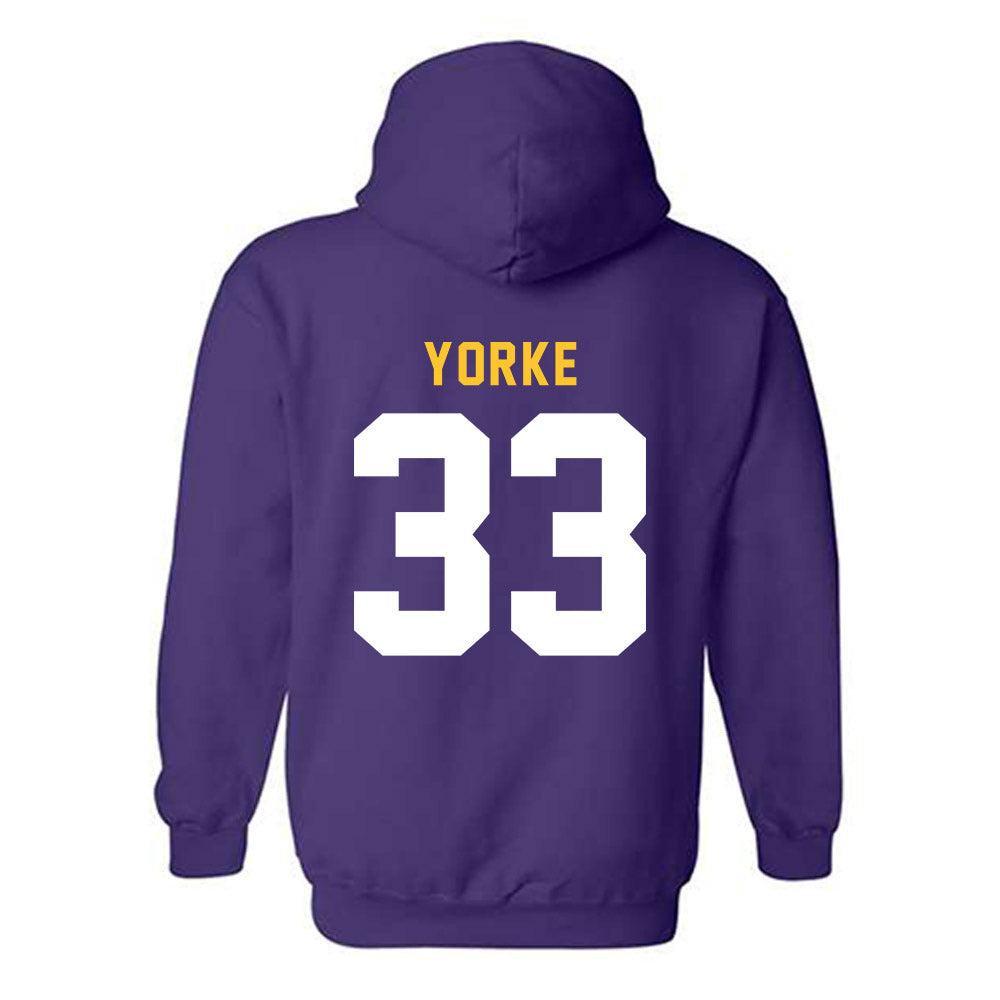 LSU - NCAA Baseball : Zach Yorke - Classic Shersey Hooded Sweatshirt-1