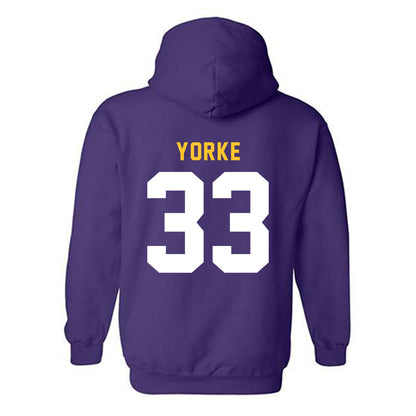 LSU - NCAA Baseball : Zach Yorke - Classic Shersey Hooded Sweatshirt-1