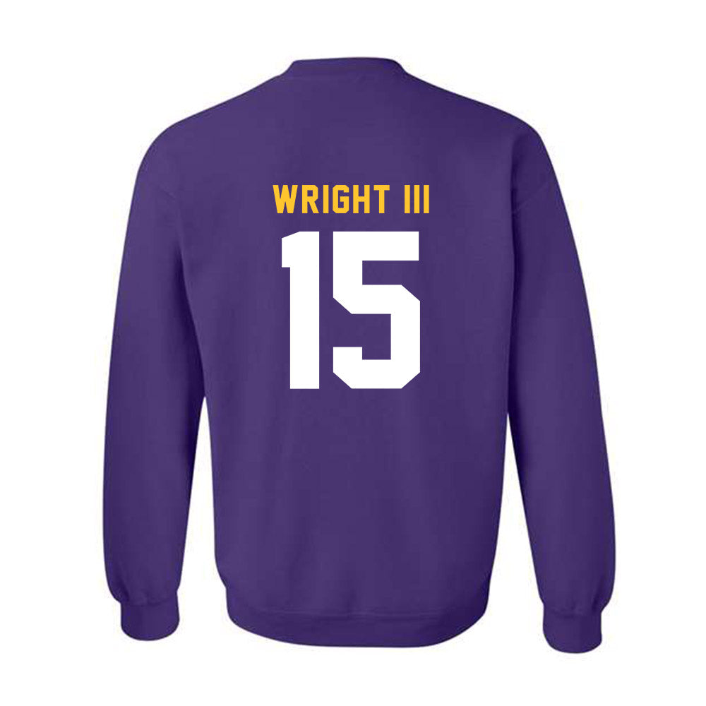 LSU - NCAA Football : Phillip Wright III - Classic Shersey Crewneck Sweatshirt-1