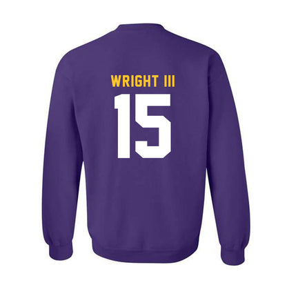 LSU - NCAA Football : Phillip Wright III - Classic Shersey Crewneck Sweatshirt-1