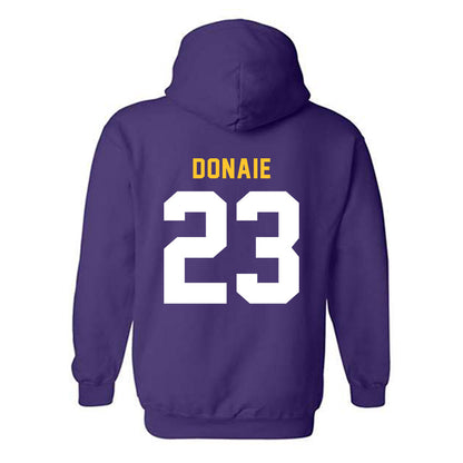 LSU - NCAA Women's Volleyball : Sanaa Donaie - Classic Shersey Hooded Sweatshirt-1