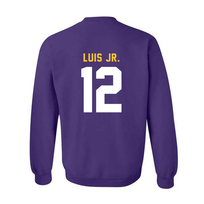 LSU - NCAA Men's Basketball : RJ Luis Jr. - Classic Shersey Crewneck Sweatshirt-1