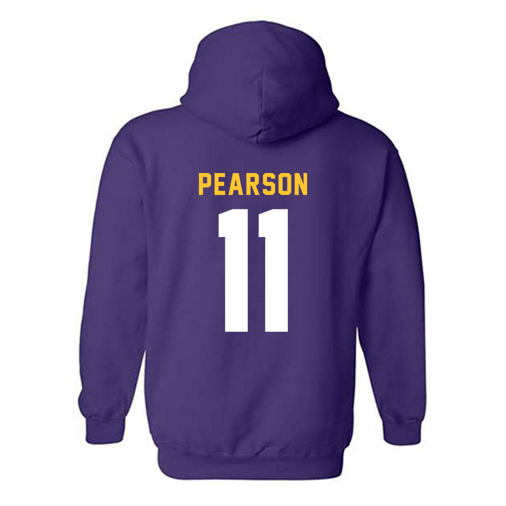 LSU - NCAA Baseball : John Pearson - Classic Shersey Hooded Sweatshirt-1