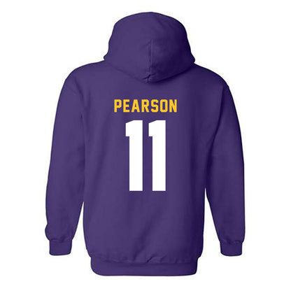LSU - NCAA Baseball : John Pearson - Classic Shersey Hooded Sweatshirt-1