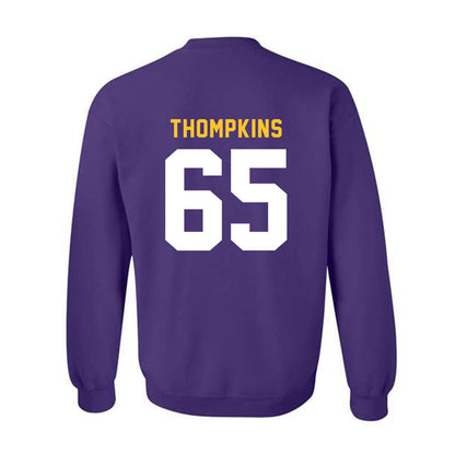 LSU - NCAA Football : Sean Thompkins - Classic Shersey Crewneck Sweatshirt-1