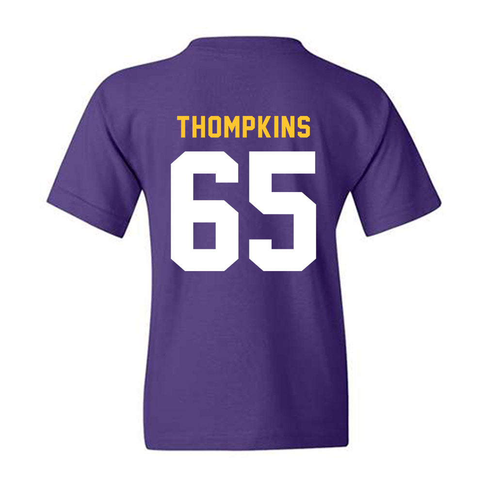 LSU - NCAA Football : Sean Thompkins - Classic Shersey Youth T-Shirt-1
