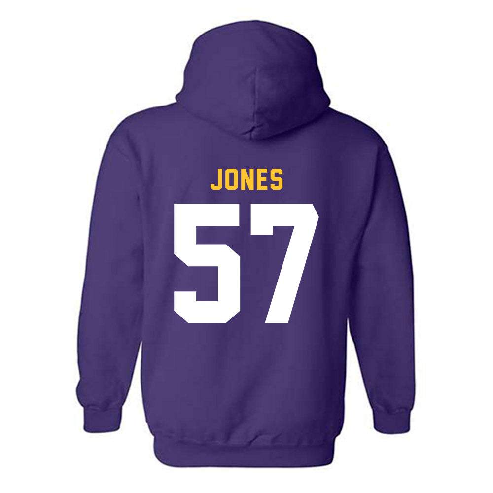 LSU - NCAA Football : Jakolby Jones - Classic Shersey Hooded Sweatshirt-1