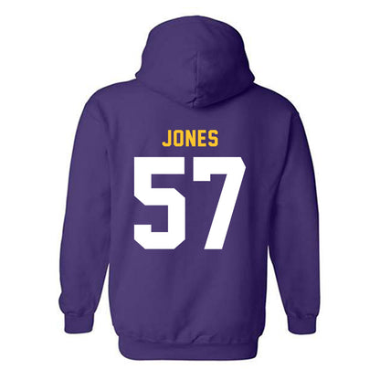 LSU - NCAA Football : Jakolby Jones - Classic Shersey Hooded Sweatshirt-1