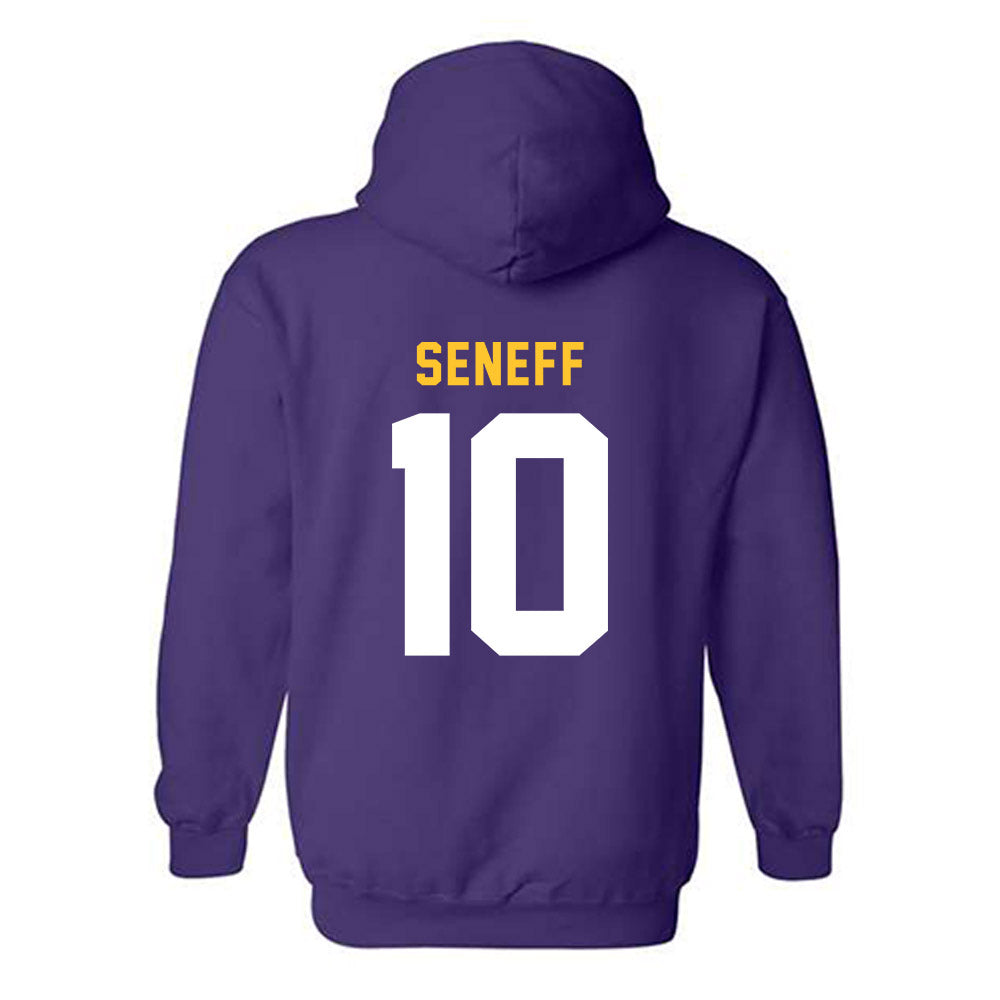 LSU - NCAA Beach Volleyball : Rachel Seneff - Classic Shersey Hooded Sweatshirt-1