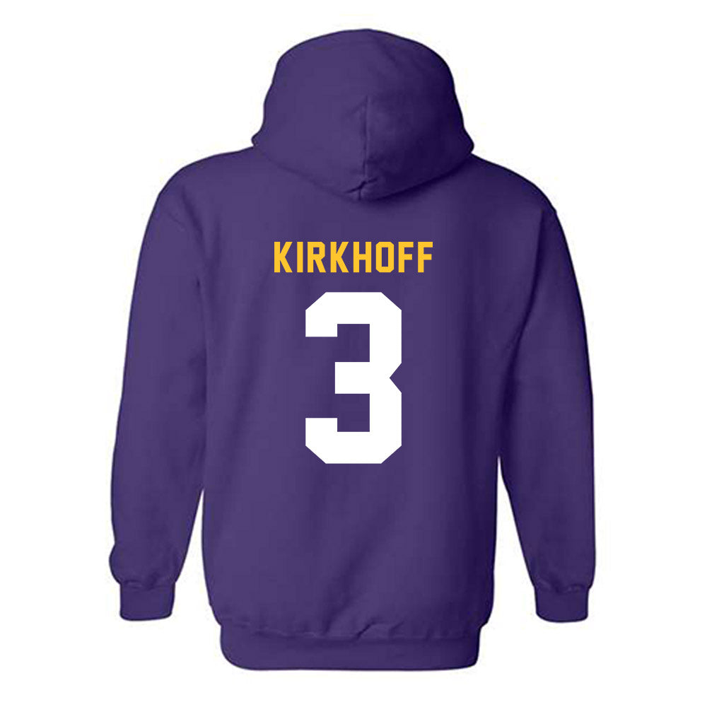 LSU - NCAA Women's Volleyball : Aly Kirkhoff - Classic Shersey Hooded Sweatshirt-1