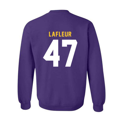 LSU - NCAA Football : JD LaFleur - Classic Shersey Crewneck Sweatshirt-1