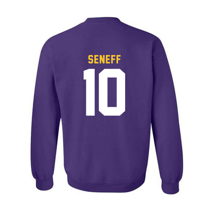 LSU - NCAA Beach Volleyball : Rachel Seneff - Classic Shersey Crewneck Sweatshirt-1