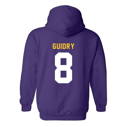 LSU - NCAA Baseball : Gavin Guidry - Classic Shersey Hooded Sweatshirt-1