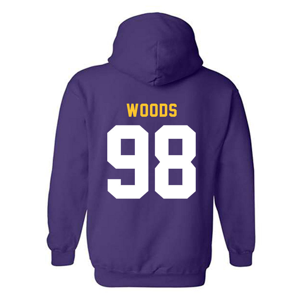 LSU - NCAA Football : Achilles Woods - Classic Shersey Hooded Sweatshirt-1
