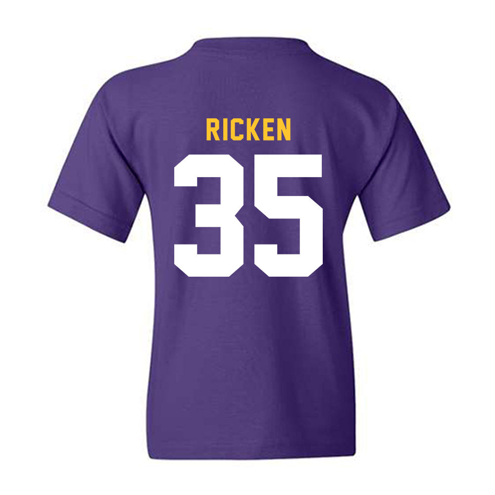 LSU - NCAA Baseball : Reagan Ricken - Classic Shersey Youth T-Shirt-1