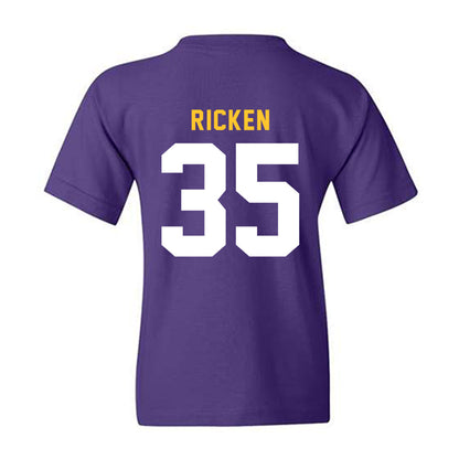 LSU - NCAA Baseball : Reagan Ricken - Classic Shersey Youth T-Shirt-1