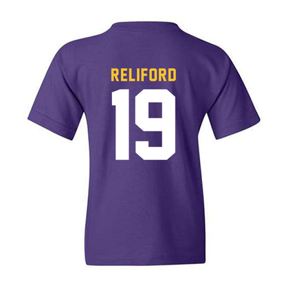 LSU - NCAA Football : Gabriel Reliford - Classic Shersey Youth T-Shirt-1
