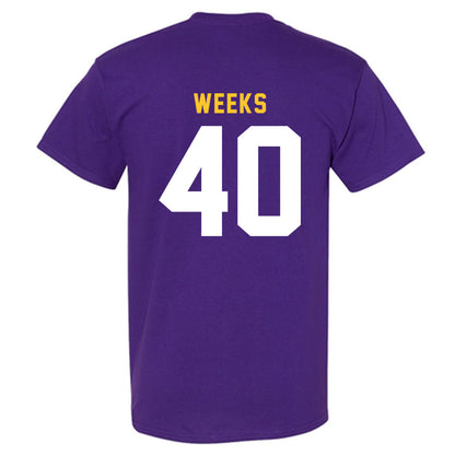 LSU - NCAA Football : Whit Weeks - Classic Shersey T-Shirt-1