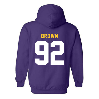 LSU - NCAA Football : Brandon Brown - Classic Shersey Hooded Sweatshirt-1