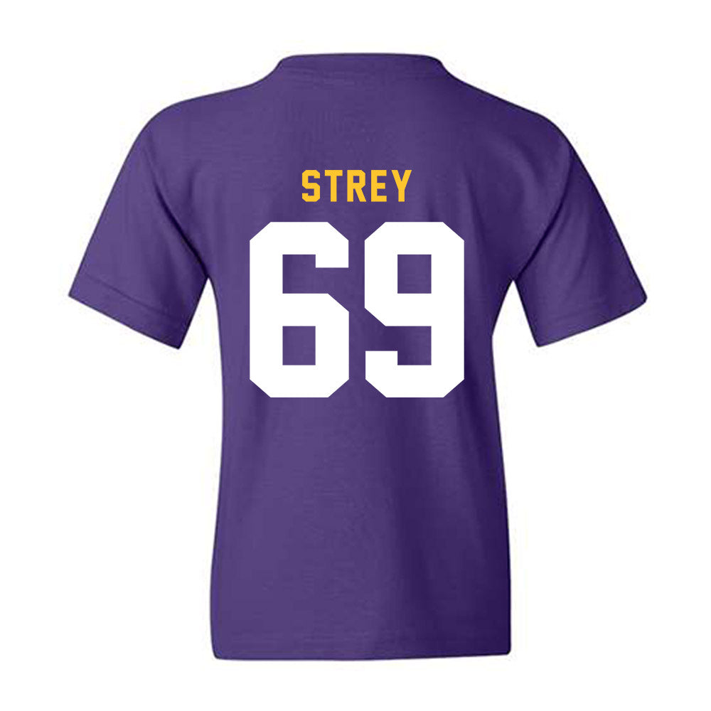LSU - NCAA Football : Darrin Strey - Classic Shersey Youth T-Shirt-1