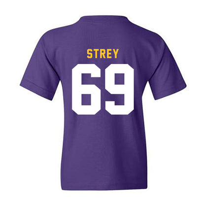 LSU - NCAA Football : Darrin Strey - Classic Shersey Youth T-Shirt-1