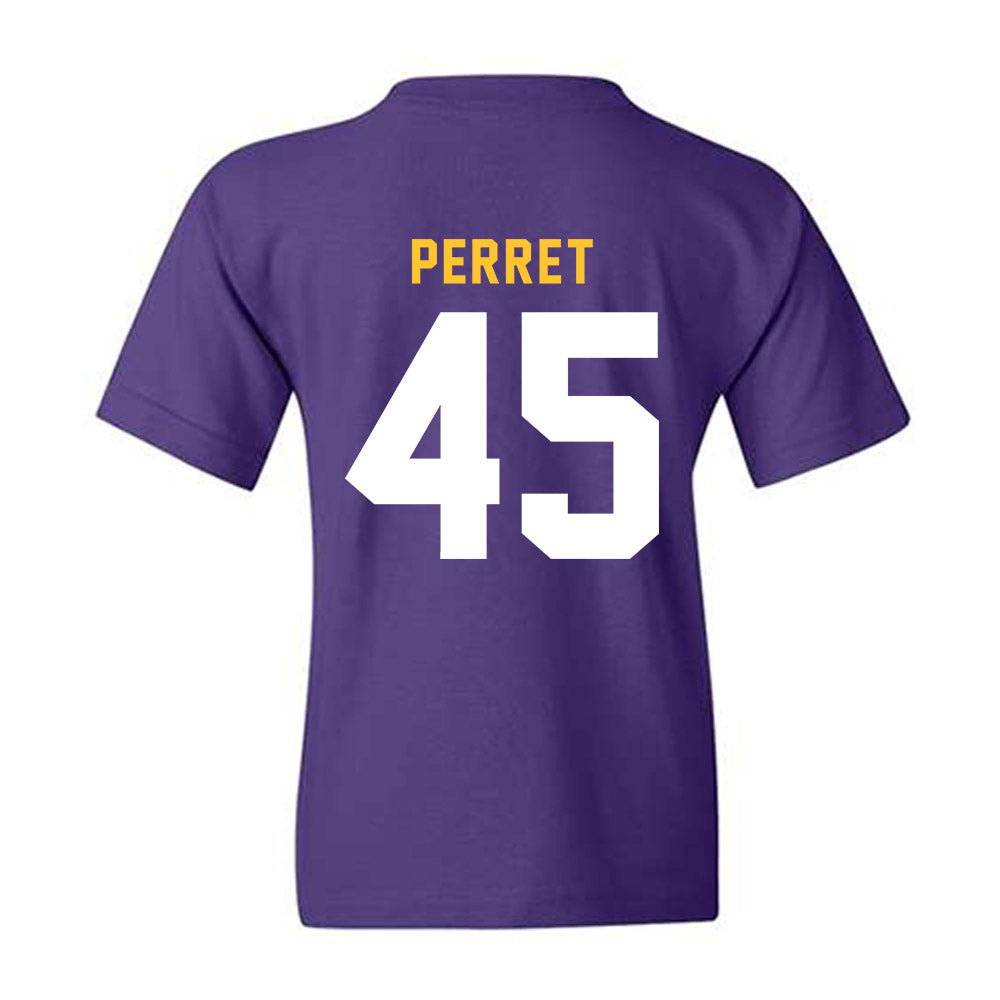 LSU - NCAA Football : Sean Perret - Classic Shersey Youth T-Shirt-1