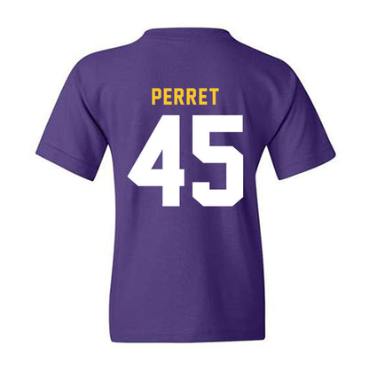 LSU - NCAA Football : Sean Perret - Classic Shersey Youth T-Shirt-1