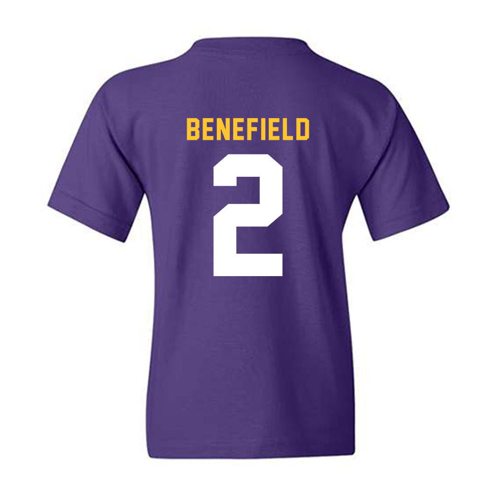LSU - NCAA Football : Ty Benefield - Classic Shersey Youth T-Shirt-1