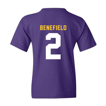 LSU - NCAA Football : Ty Benefield - Classic Shersey Youth T-Shirt-1