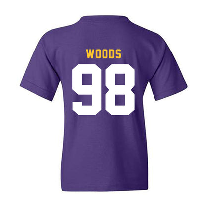 LSU - NCAA Football : Achilles Woods - Classic Shersey Youth T-Shirt-1