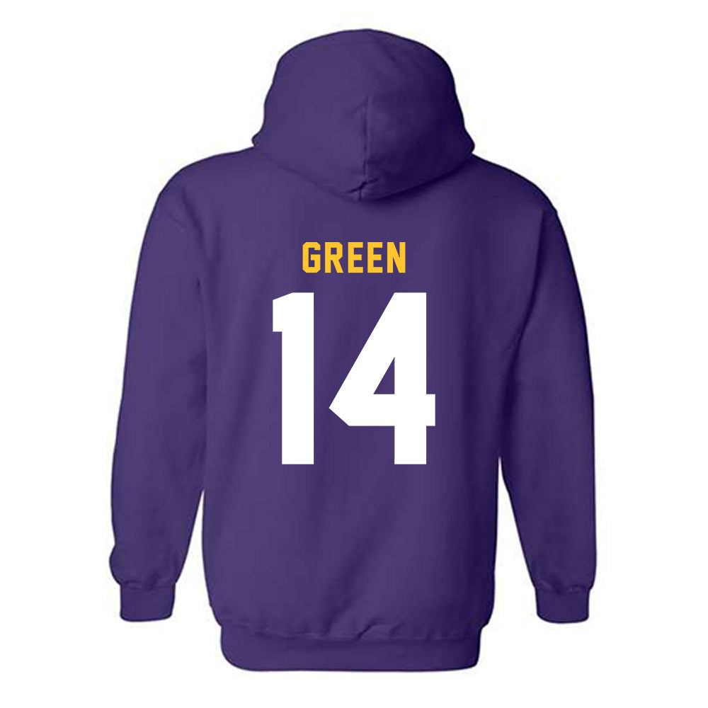 LSU - NCAA Football : Trey'Dez Green - Classic Shersey Hooded Sweatshirt-1