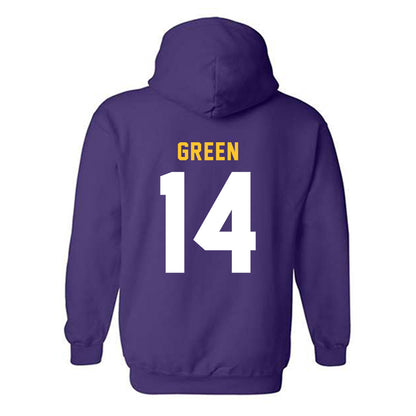 LSU - NCAA Football : Trey'Dez Green - Classic Shersey Hooded Sweatshirt-1