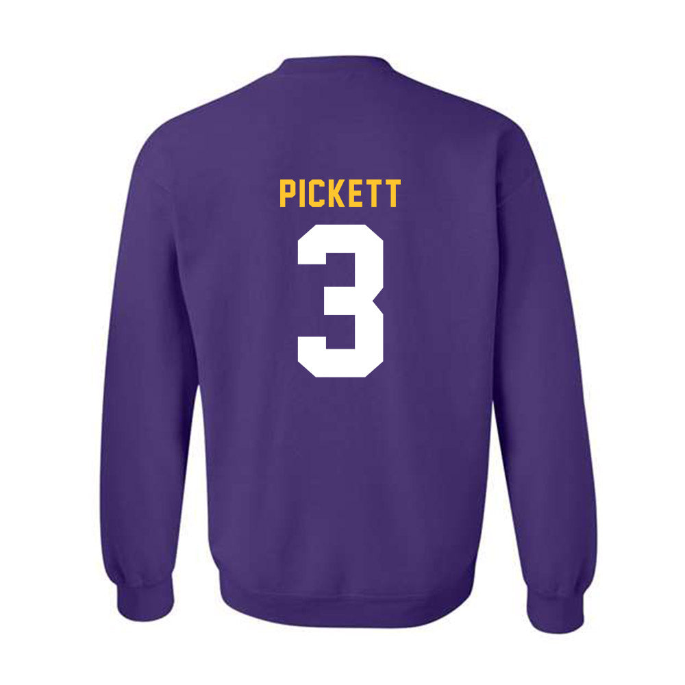 LSU - NCAA Football : DJ Pickett - Classic Shersey Crewneck Sweatshirt-1