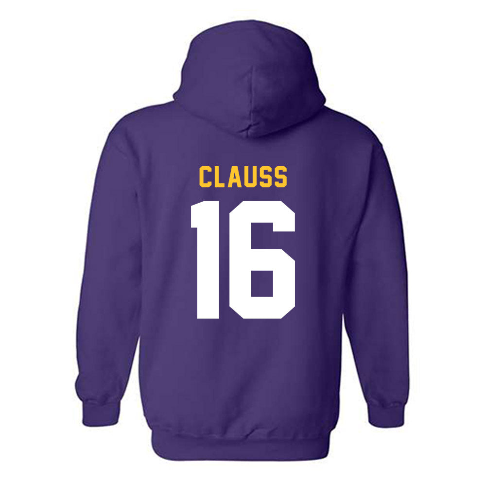 LSU - NCAA Baseball : Ethan Clauss - Classic Shersey Hooded Sweatshirt-1