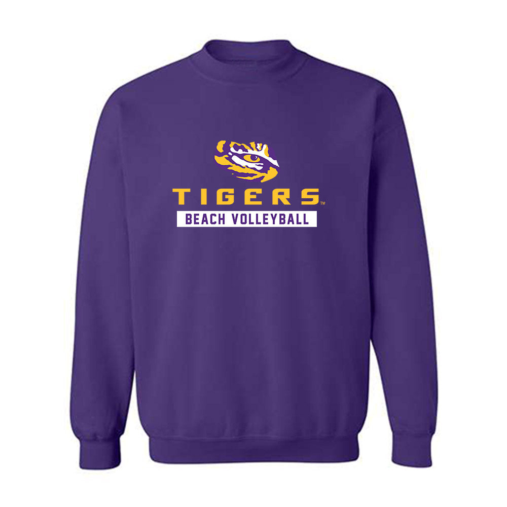 LSU - NCAA Beach Volleyball : Rachel Seneff - Classic Shersey Crewneck Sweatshirt-0