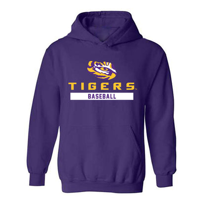 LSU - NCAA Baseball : John Pearson - Classic Shersey Hooded Sweatshirt-0