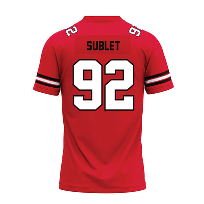 Lamar - NCAA Football : Broderick Sublet - Premium Football Jersey-1