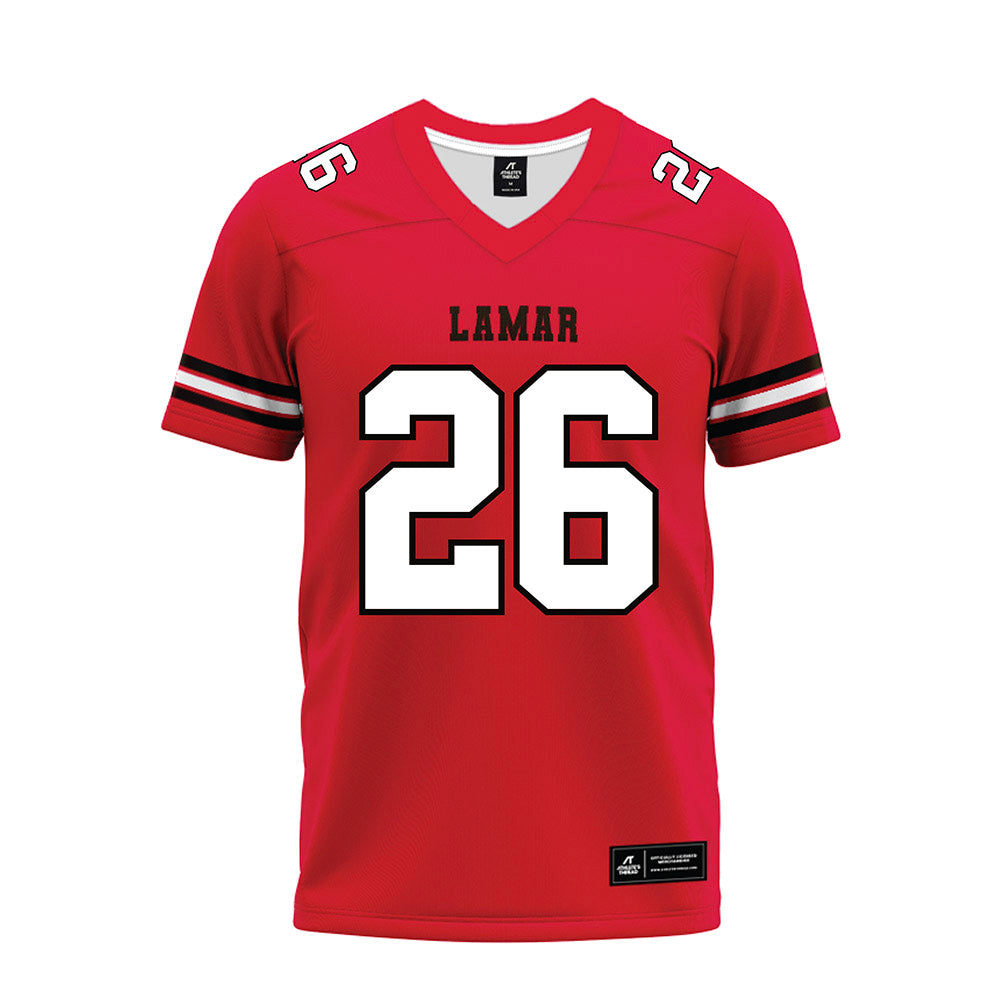 Lamar - NCAA Football : Omarion Rasberry - Premium Football Jersey-0