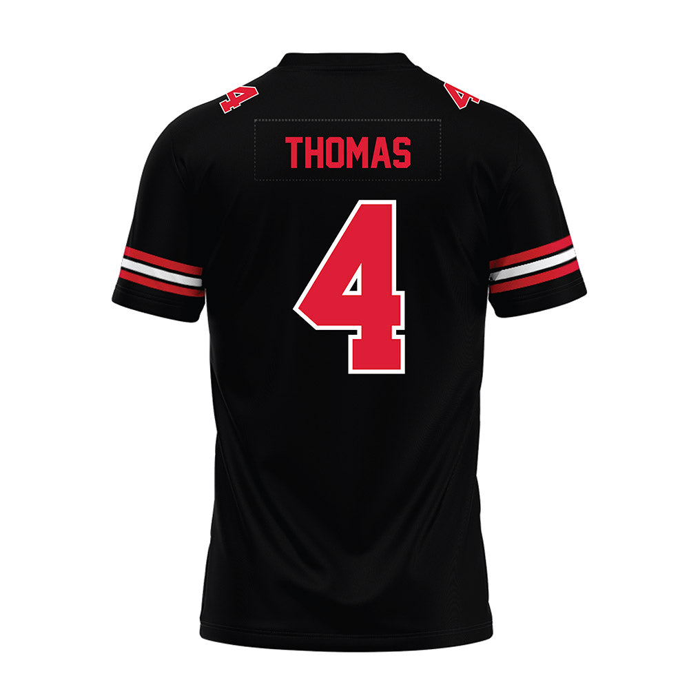 Lamar - NCAA Football : Blake Thomas - Black Premium Football Jersey-1