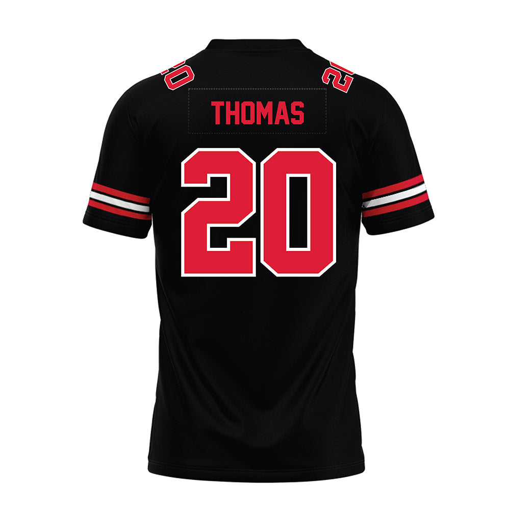 Lamar - NCAA Football : Blake Thomas - Black Premium Football Jersey-1